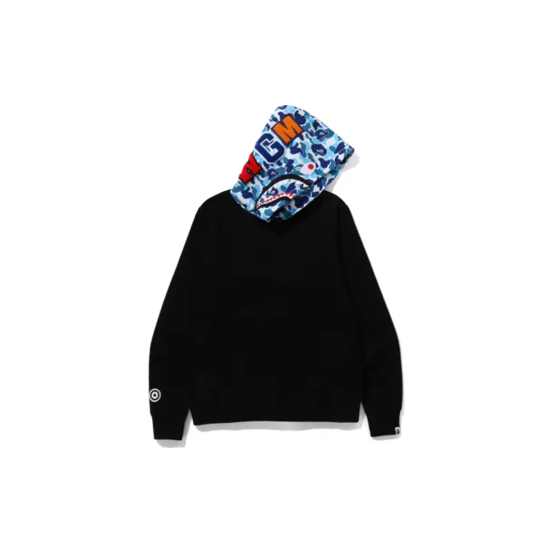 BAPE ABC Camo Shark Pullover Hoodie - Navy - L-Front