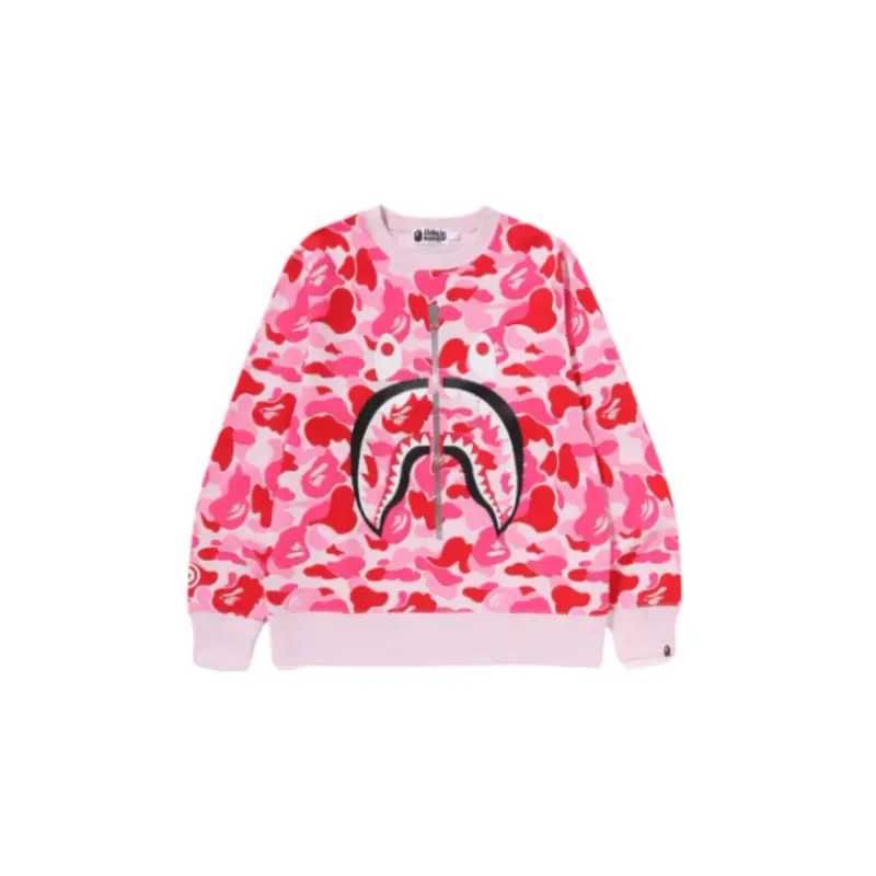 BAPE ABC Camo Shark Sweatshirt - Pink - Front