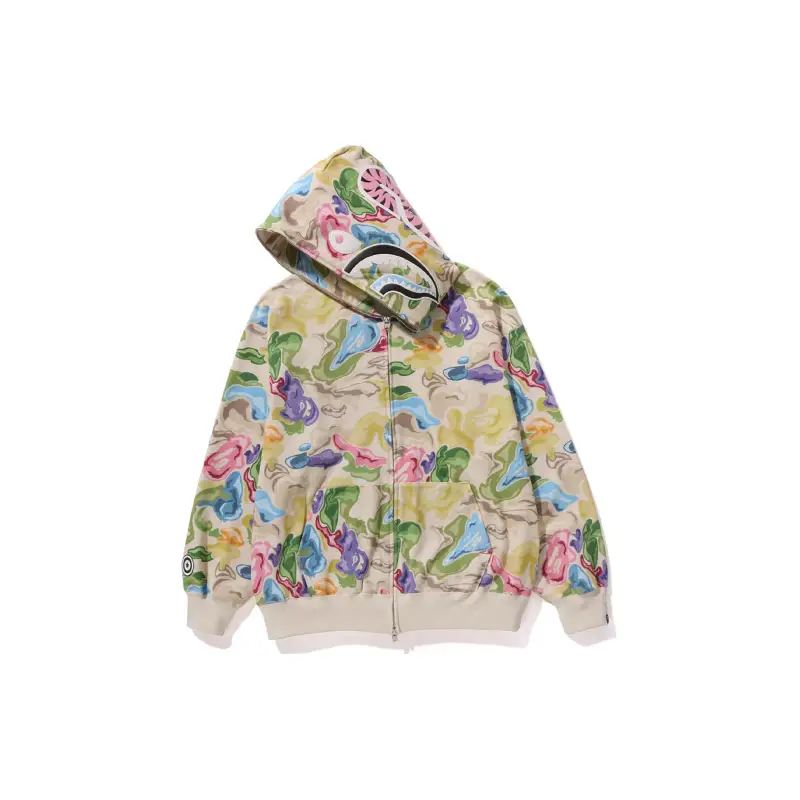 BAPE Art Camo Shark Hoodie - Multicamo - R-Front