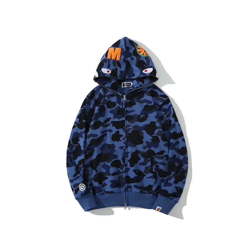 BAPE Blue Camo Hoodie - Front