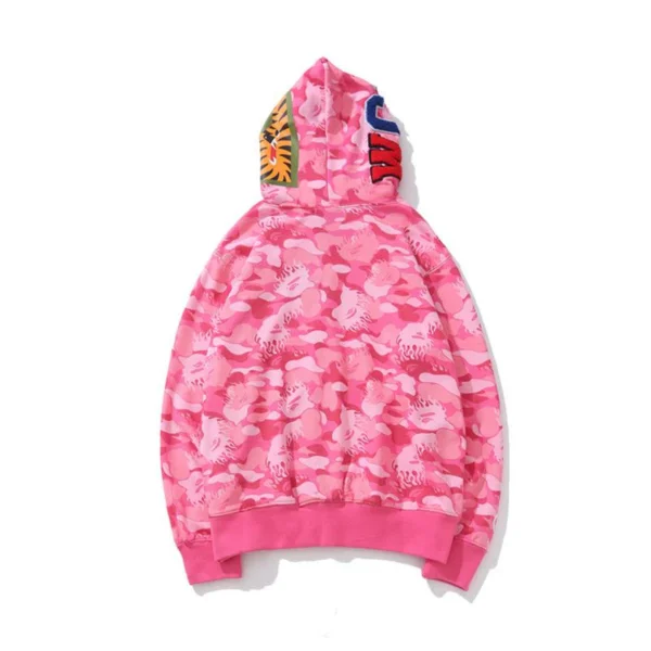 BAPE Camo Hoodie - Pink - Back