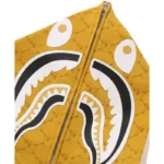 BAPE College Monogram Shark Hoodie - Hood - Yellow