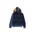 BAPE Color Camo Pattern Hoodie - Navy - Back