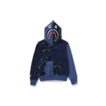 BAPE Color Camo Pattern Hoodie - Navy - Front