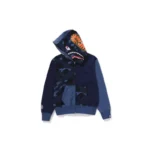 BAPE Color Camo Pattern Hoodie - Navy - R-Front