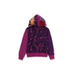 BAPE Color Camo Pattern Hoodie - Purple - Back