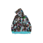 BAPE Comic Art Shark Zip Hoodie - Multi-color - R-Front