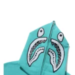 BAPE Hand Drawn Face Shark Hoodie - Sax - Hood
