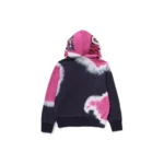 BAPE Hand Dye Shark Full Zip Hoodie - Navy-Pink - Back