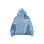 BAPE Hand Dye Shark Hoodie - Blue - Back