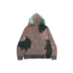 BAPE Hand Dye Shark Hoodie - Brown - Back