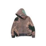 BAPE Hand Dye Shark Hoodie - Brown - Front