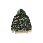 BAPE Marbling Camo Shark Hoodie - Brown - Back