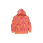 BAPE Marbling Camo Shark Hoodie - Orange - Back