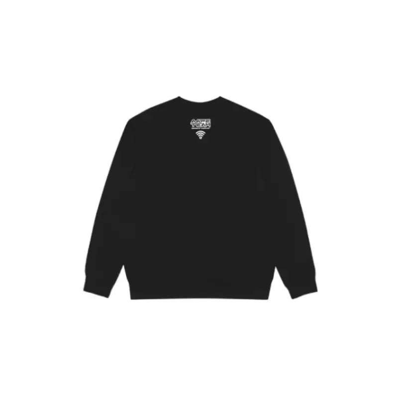 BAPE Moonface Puff Graphic Swearshirt - Black - Back