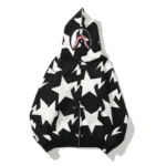 BAPE Star Camo Shark Hoodie - Black - Front