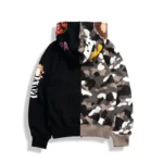 BAPE Tiger Shark Camo Hoodie - Black - Back