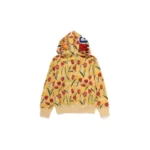 BAPE Tulip Camo Shark Hoodie - Yellow - Back