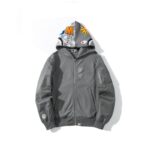 BAPE WGM Tiger Shark Hoodie - Grey - Front