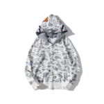 BAPE White Camo Hoodie - Front
