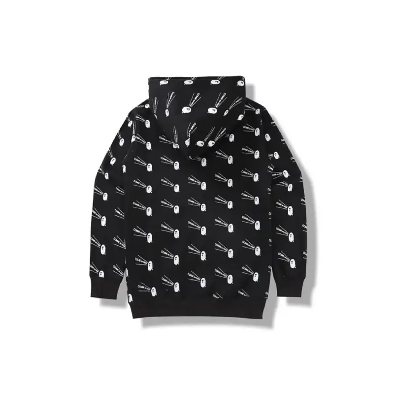 BAPE x CDG Hoodie - Black - Back