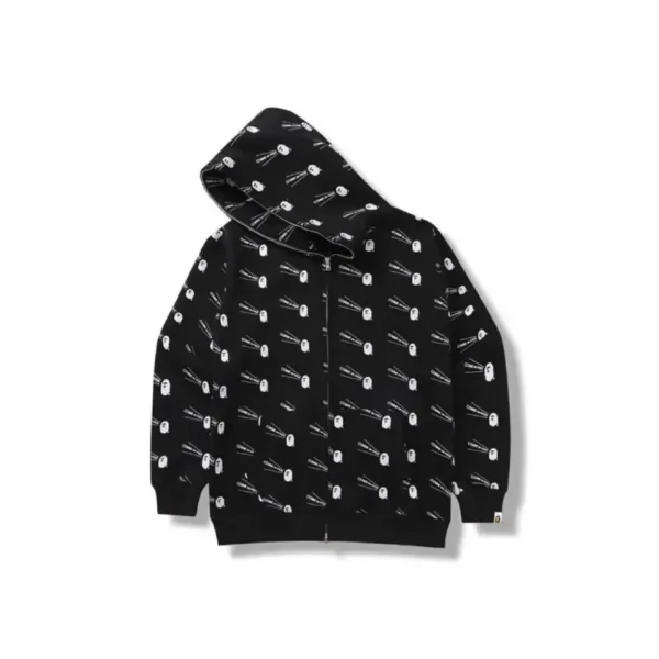 BAPE x CDG Hoodie - Black - Front
