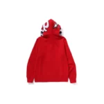 BAPE x PANDA Full Zip Hoodie - Red - Back