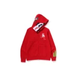 BAPE x PANDA Full Zip Hoodie - Red - L-Front