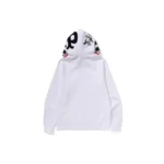 BAPE x PANDA Full Zip Hoodie - White - Back