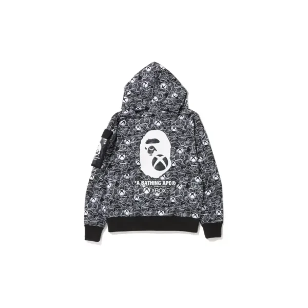 BAPE x XBOX Camo Hoodie - Black - Back