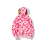 Pink Bape Hoodie - Back