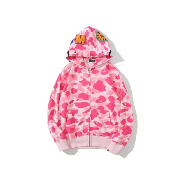 Pink Bape Hoodie - Front