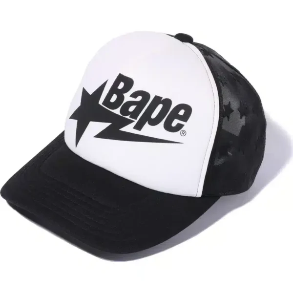 BAPESTA Pattern All Mesh Cap