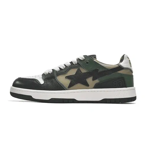 BAPESTA SK8 ABC Camo Green Low Shoes