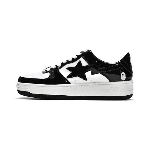 BAPESTA Low Patent Leather M2 Shoes