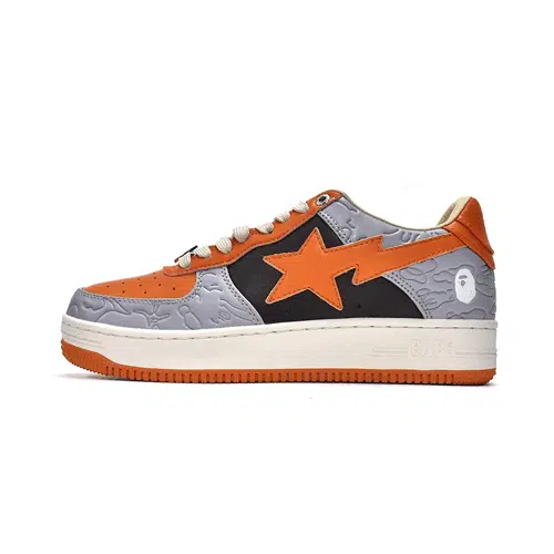 BAPESTA Low Orange Sneakers