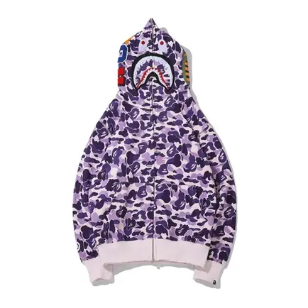 Purple Camo BAPE Hoodie