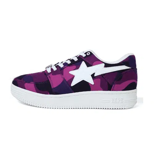 BAPESTA Mid Camo Purple Shoes