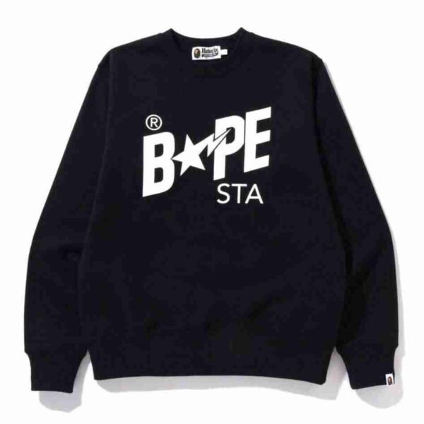 BAPESTA Star Logo Crewneck Sweatshirt