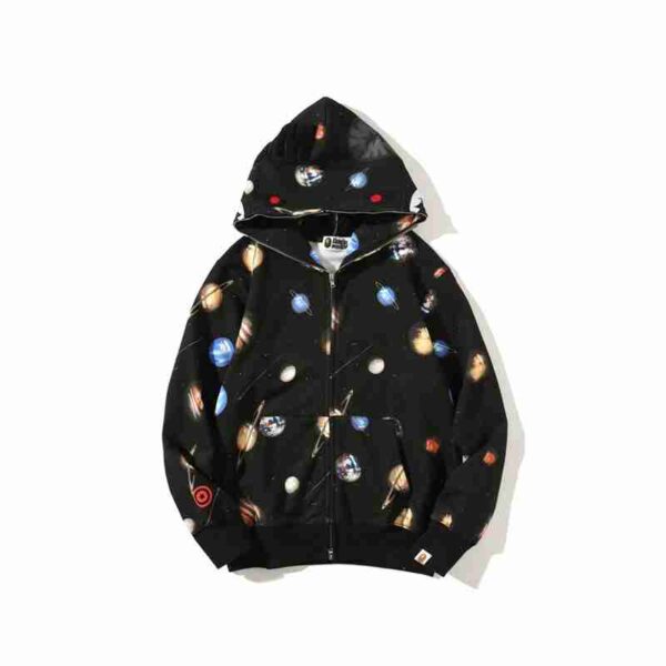 BAPE Galaxy Shark Black Hoodie