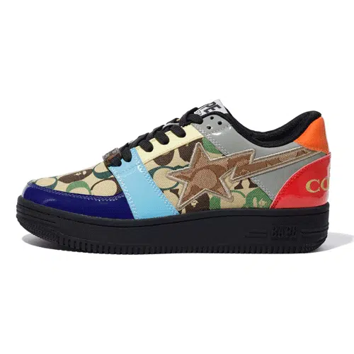 BAPESTA x Coach Low Multicolor Shoes